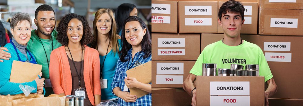 Wish list for organizations, charities and non-profits, and the needed donations and contributions from drive or fundraising event