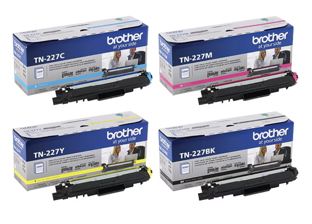 4-Pack Brother TN227 Toner
