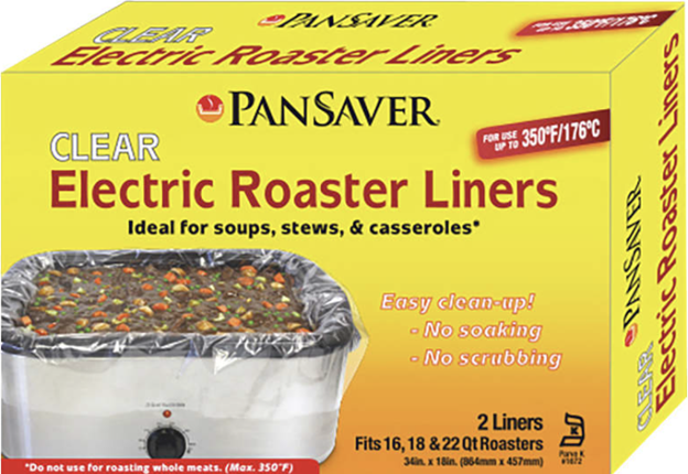 PanSaver 34 in x 18 in Electric Roaster Liners - 2 Pk